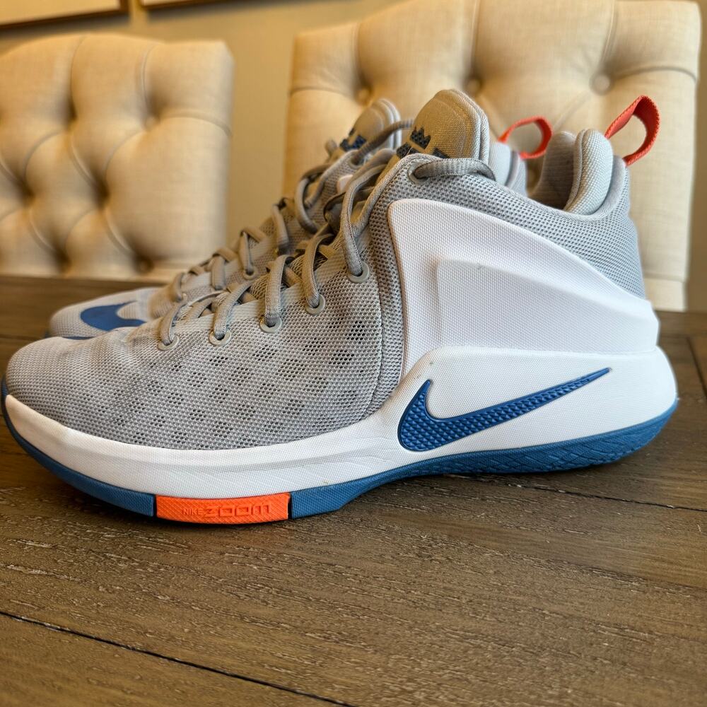 Nike LeBron Zoom Witness Men's Size 10 Wolf Grey Star Blue 852439 004 w/Box OKC